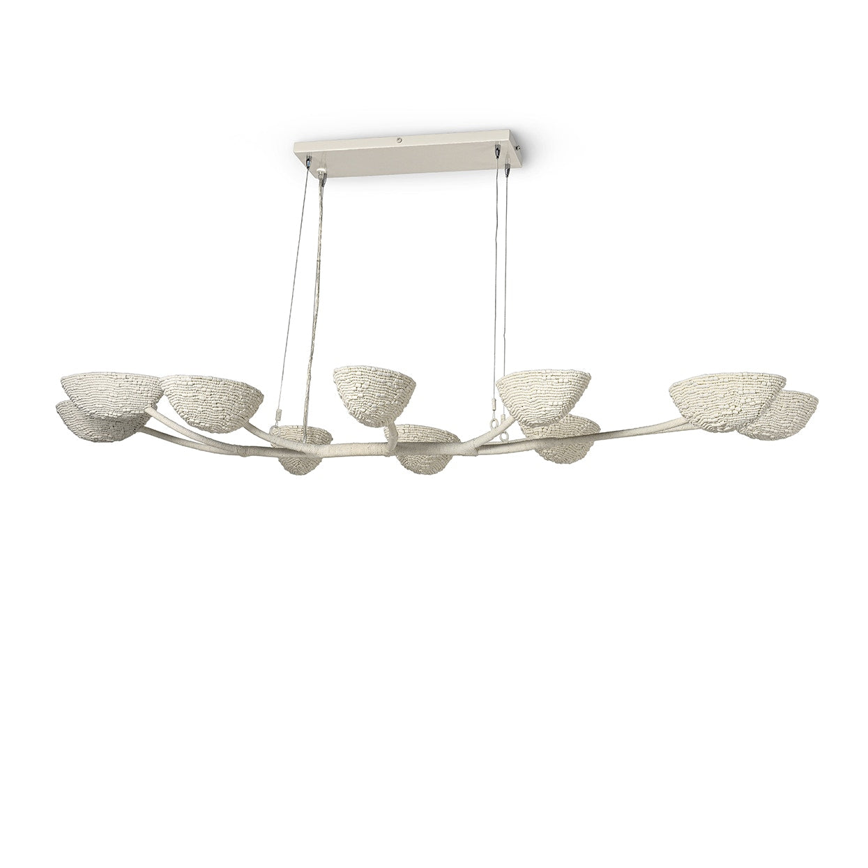Palecek Lighting Default Title / Motor Freight - Rate TBQ Palecek Delilah Linear Chandelier