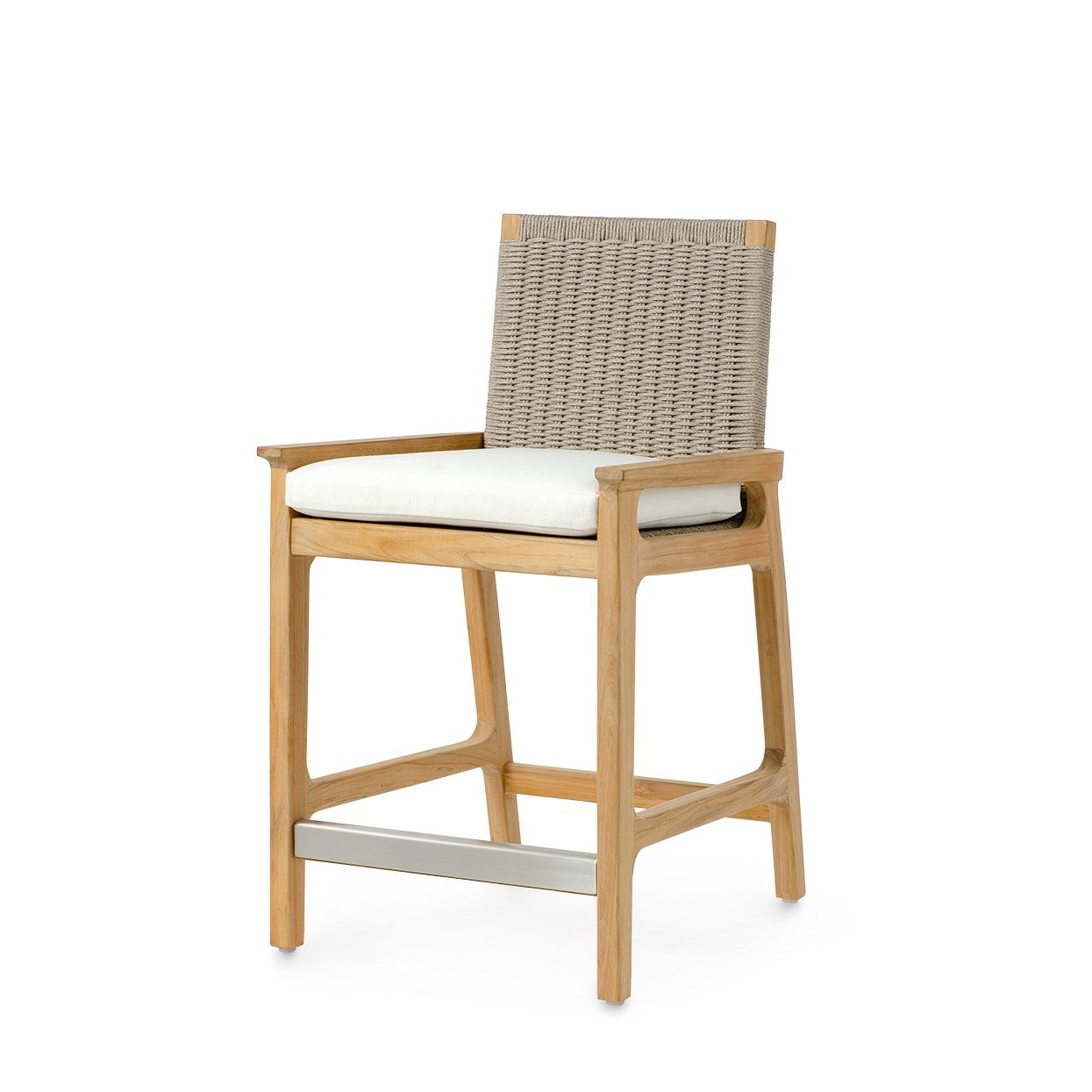 Palecek Furniture I/O BASKET WEAVE 4J / Motor Freight - Rate TBQ Palecek Delmar 24" Outdoor Counter Stool