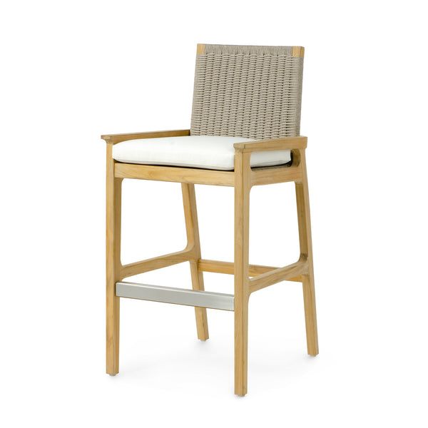 Palecek Furniture I/O BASKET WEAVE 4J / Motor Freight - Rate TBQ Palecek Delmar Outdoor 30" Barstool