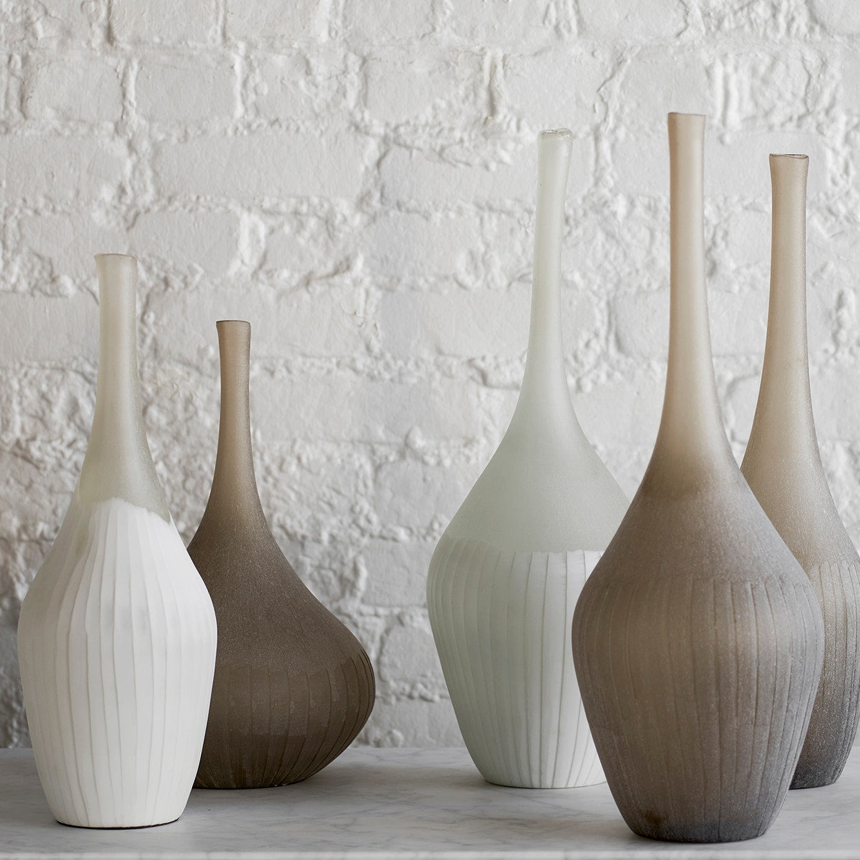 Palecek Home Decor Palecek Eden Vase Small, White