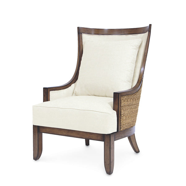 Palecek Furniture I/O SAILCLOTH SALT 64 / Motor Freight - Rate TBQ Palecek Edgewater Wing Chair