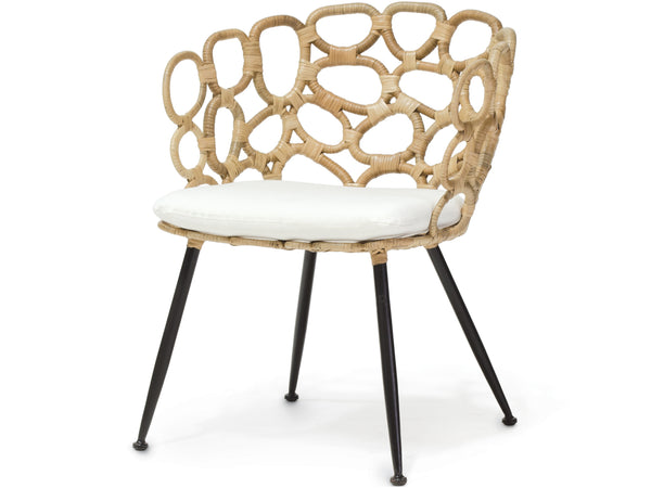 Palecek Furniture I/O SAILCLOTH SALT 64 / Motor Freight - Rate TBQ Palecek Ella Occasional Chair Natural