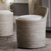 Palecek Furniture I/O SAILCLOTH SALT 64 Palecek Enzo Swivel Stool Whitewash