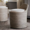 Palecek Furniture I/O SAILCLOTH SALT 64 Palecek Enzo Swivel Stool Whitewash