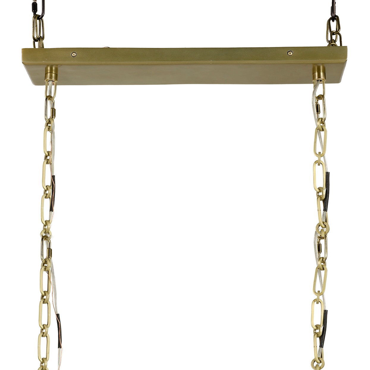 Palecek Lighting Default Title / Motor Freight - Rate TBQ Palecek Eucalyptus Leaf Brass Chandelier