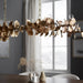 Palecek Lighting Default Title / Motor Freight - Rate TBQ Palecek Eucalyptus Leaf Brass Chandelier