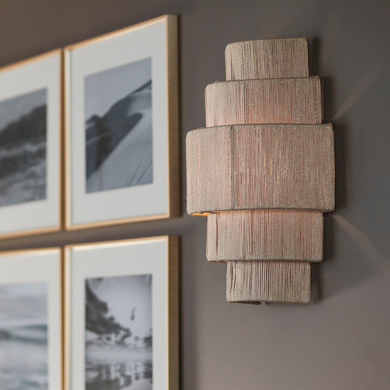 Palecek Lighting Palecek Everly 5 Tiered Sconce, Natural