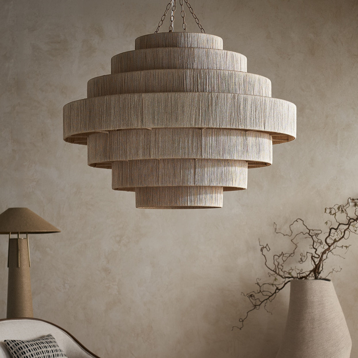 Palecek Lighting Default Title / Motor Freight - Rate TBQ Palecek Everly Oversized Chandelier