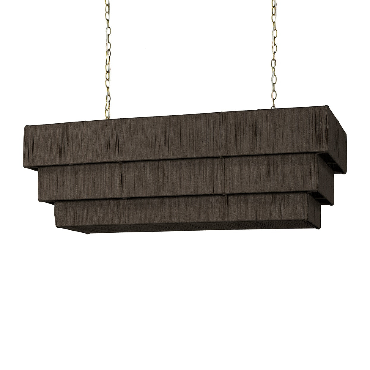 Palecek Lighting Default Title / Motor Freight - Rate TBQ Palecek Everly Rectangular Chandelier, Espresso