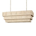 Palecek Lighting Default Title / Motor Freight - Rate TBQ Palecek Everly Rectangular Chandelier, Natural