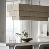 Palecek Lighting Default Title / Motor Freight - Rate TBQ Palecek Everly Rectangular Chandelier, Natural