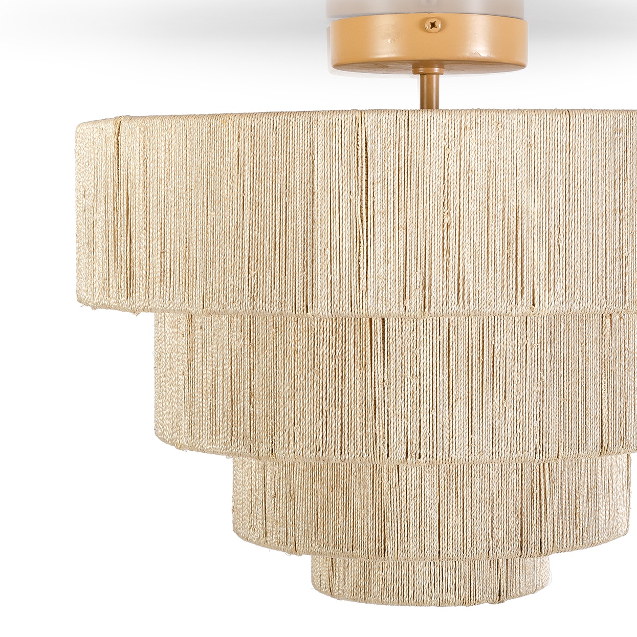 Palecek Lighting Palecek Everly Semi Flush Mount, Natural