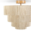 Palecek Lighting Palecek Everly Semi Flush Mount, Natural