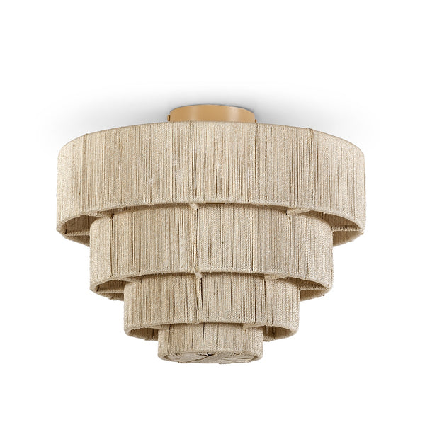Palecek Lighting Palecek Everly Semi Flush Mount, Natural