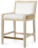 Palecek Furniture I/O OYSTER CHENILLE 4K / Motor Freight - Rate TBQ Palecek Fairwater 24" Counter Stool