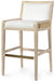Palecek Furniture I/O OYSTER CHENILLE 4K / Motor Freight - Rate TBQ Palecek Fairwater 30" Barstool