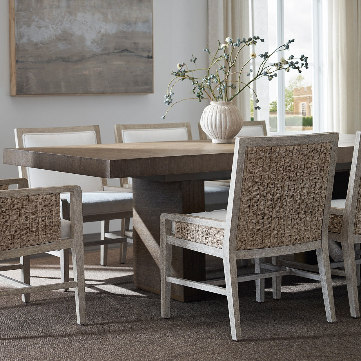 Palecek Furniture I/O OYSTER CHENILLE 4K / Motor Freight - Rate TBQ Palecek Fairwater Side Chair