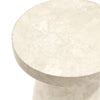 Palecek Furniture Palecek Foley Stone Outdoor Side Table Short White