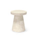 Palecek Furniture Palecek Foley Stone Outdoor Side Table Short White