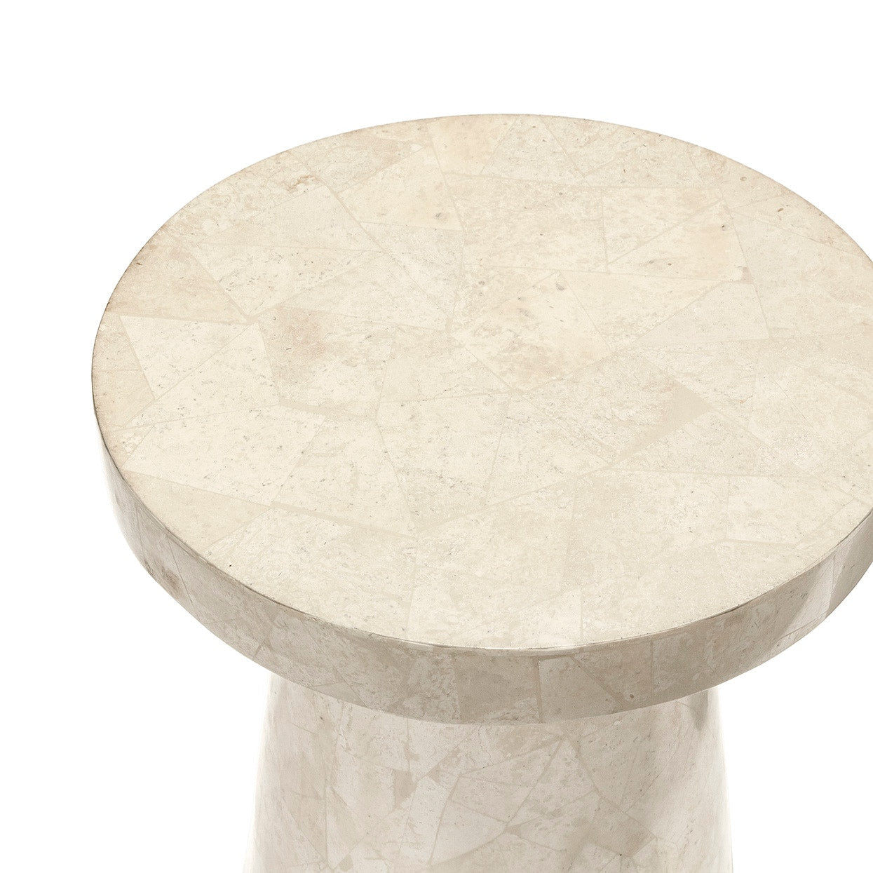 Palecek Furniture Palecek Foley Stone Outdoor Side Table White