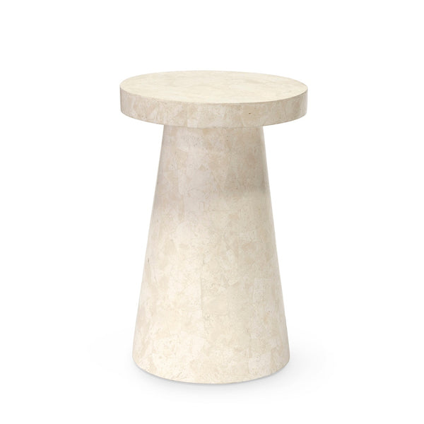 Palecek Furniture Palecek Foley Stone Outdoor Side Table White