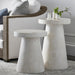 Palecek Furniture Palecek Foley Stone Outdoor Side Table White