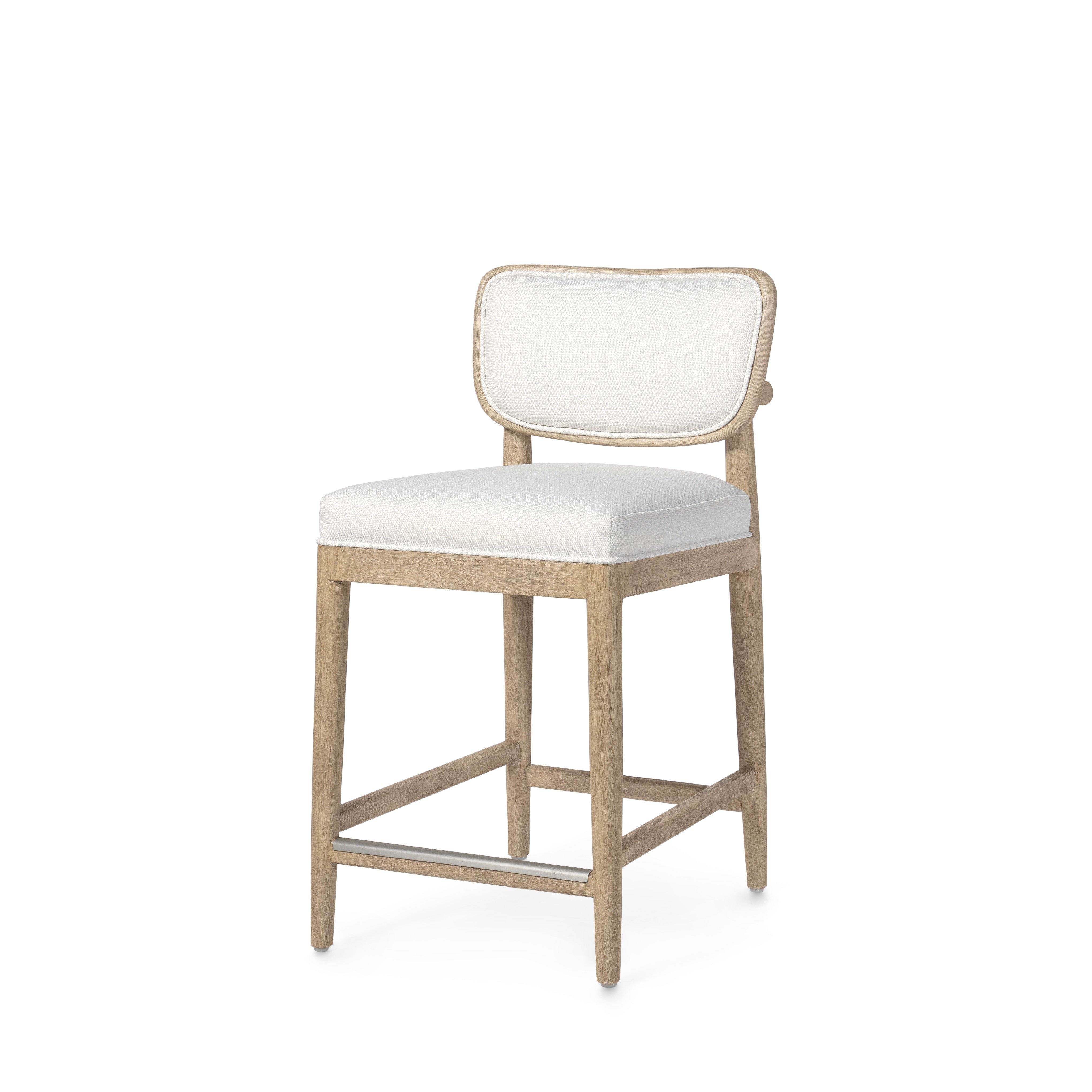 Palecek Furniture I/O OYSTER CHENILLE 4K / Motor Freight - Rate TBQ Palecek Fornelli 24" Counter Stool
