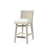 Palecek Furniture I/O BASKET WEAVE 4J / Motor Freight - Rate TBQ Palecek Francis 24" Counter Stool, Whitewash
