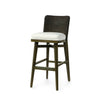 Palecek Furniture I/O BASKET WEAVE 4J / Motor Freight - Rate TBQ Palecek Francis 30" Barstool, Charcoal