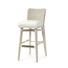 Palecek Furniture I/O BASKET WEAVE 4J / Motor Freight - Rate TBQ Palecek Francis 30" Barstool, Whitewash