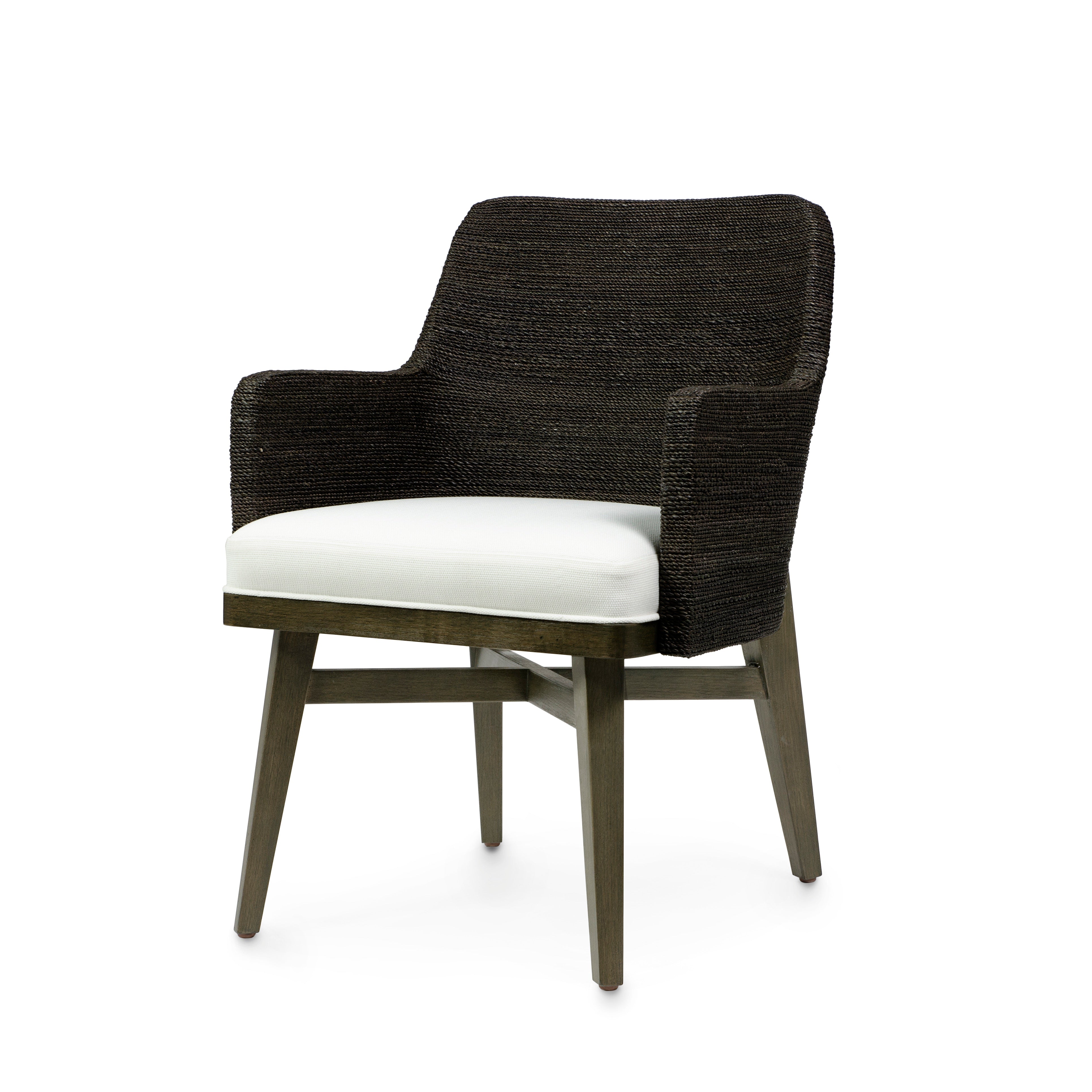 Palecek Furniture I/O BASKET WEAVE 4J / Motor Freight - Rate TBQ Palecek Francis Arm Chair Charcoal
