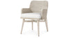 Palecek Furniture I/O BASKET WEAVE 4J / Motor Freight - Rate TBQ Palecek Francis Arm Chair Whitewash
