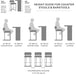 Palecek Furniture I/O SAILCLOTH SALT 64 Palecek Fritz Rope 24" Counter Stool Fog White