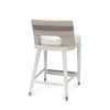 Palecek Furniture I/O SAILCLOTH SALT 64 Palecek Fritz Rope 24" Counter Stool Fog White