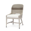 Palecek Furniture I/O SAILCLOTH SALT 64 / Motor Freight - Rate TBQ Palecek Fritz Rope Side Chair Fog White
