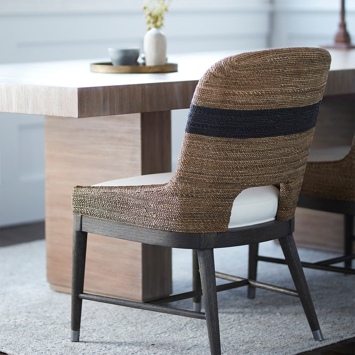 Palecek Furniture I/O SAILCLOTH SALT 64 / Motor Freight - Rate TBQ Palecek Fritz Rope Side Chair, Natural