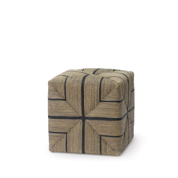 Palecek Furniture Palecek Fritz Rope Square Ottoman, Natural