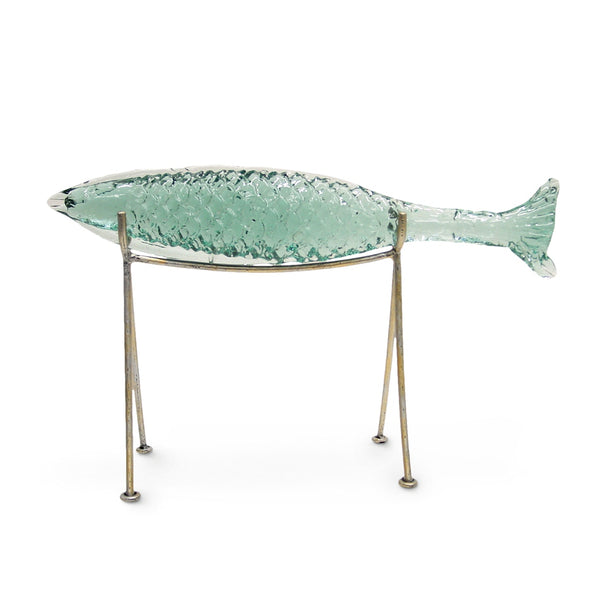 Palecek Home Decor Palecek Glass Sakana Fish On Stand Large