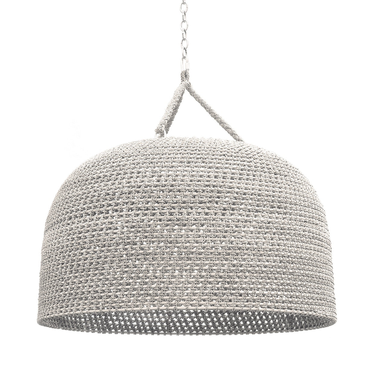 Palecek Lighting Default Title / Motor Freight - Rate TBQ Palecek Green Oaks Oversized Pendant White Sand