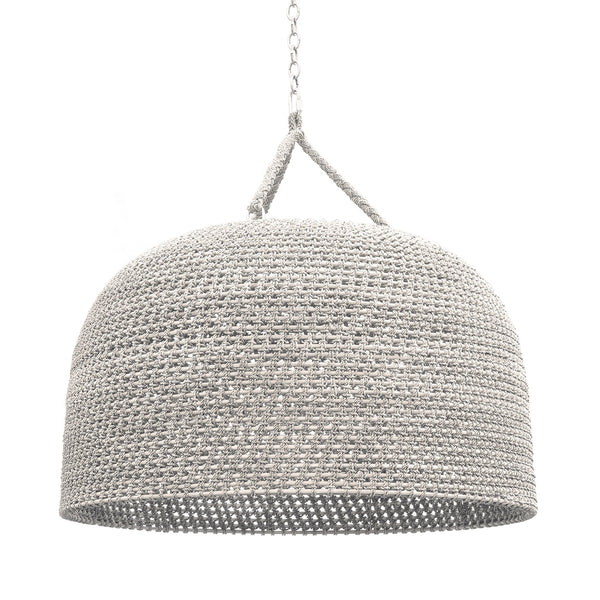 Palecek Lighting Default Title / Motor Freight - Rate TBQ Palecek Green Oaks Oversized Pendant White Sand
