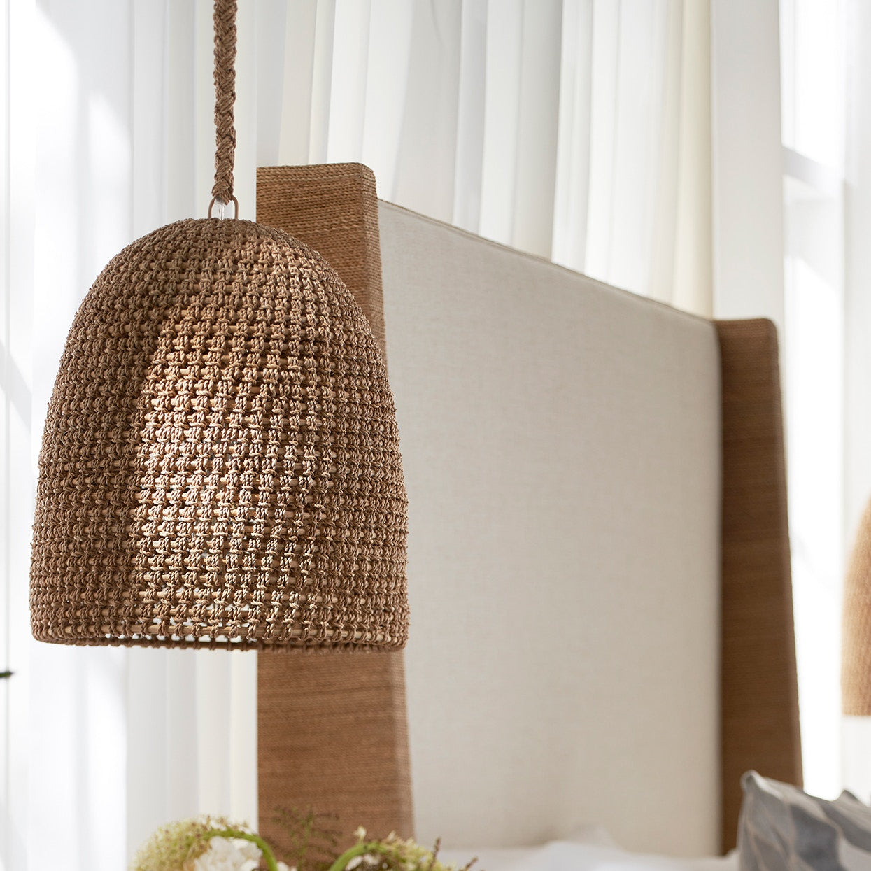 Palecek Lighting Palecek Green Oaks Pendant Natural