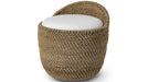 Palecek Furniture I/O BASKET WEAVE 4J Palecek Green Oaks Swivel Stool, Natural