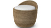 Palecek Furniture I/O BASKET WEAVE 4J Palecek Green Oaks Swivel Stool, Natural