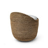 Palecek Furniture I/O BASKET WEAVE 4J Palecek Green Oaks Swivel Stool, Natural