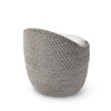 Palecek Furniture I/O BASKET WEAVE 4J Palecek Green Oaks Swivel Stool, White Sand
