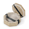 Palecek Home Decor Palecek Griffith Travertine Box Hex