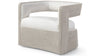 Palecek Furniture I/O OYSTER CHENILLE 4K / Motor Freight - Rate TBQ Palecek Hadley Swivel Lounge Chair, White