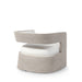 Palecek Furniture I/O OYSTER CHENILLE 4K / Motor Freight - Rate TBQ Palecek Hadley Swivel Lounge Chair, White
