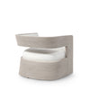 Palecek Furniture I/O OYSTER CHENILLE 4K / Motor Freight - Rate TBQ Palecek Hadley Swivel Lounge Chair, White
