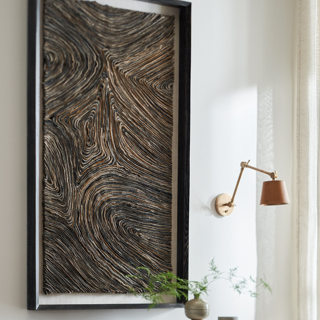 Palecek Home Decor Default Title / Motor Freight - Rate TBQ Palecek Harlowe Wall Decor Rectangular, Dark